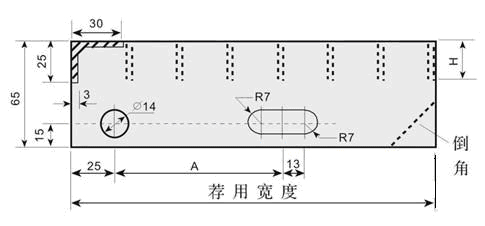 踏步板的長度指的是兩邊扁鋼處端面間的距離圖 踏步板的長度指的是兩邊扁鋼處端面間的距離圖